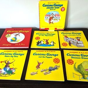 Curious George + Mickey Mouse Clubhouse Books 10 softcover + 1 hardcover